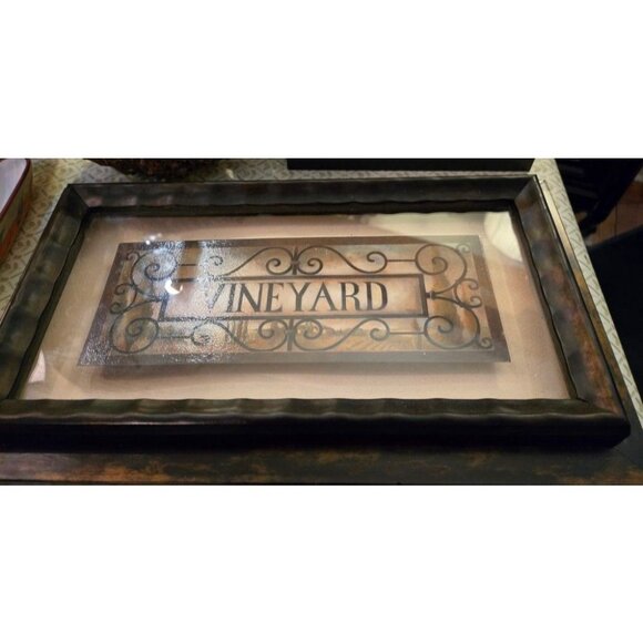 Nice Wall Mount Vineyard Art Work - Picture 2 of 2